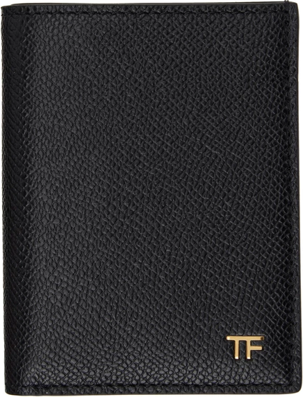 Мужской складной держатель для карт Tom Ford, черный
