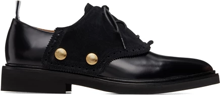 Мужские дерби Thom Browne Saddle, черные