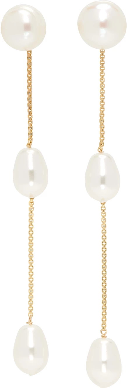 Женские серьги Sophie Buhai Small Pearl, золото 14 карат