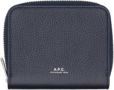Мужской кошелек A.P.C. Chelsea Zip, темно-синий