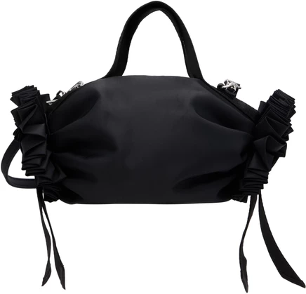 Мужская мини-сумка Simone Rocha с двойным бантом, черная