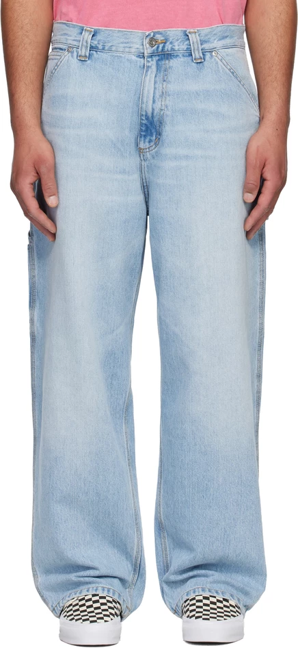 Мужские джинсы Carhartt WIP Belmont, выцветшие, синие