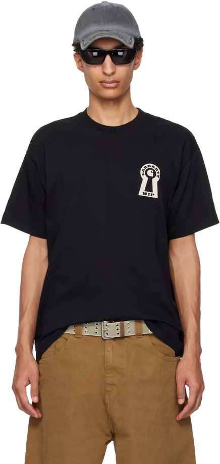 Мужская футболка Carhartt WIP S/S Locked, чёрная
