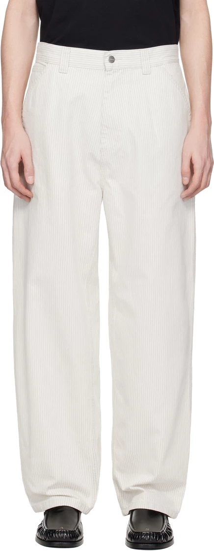 Мужские брюки Carhartt WIP Mercer Stripe, графитовые