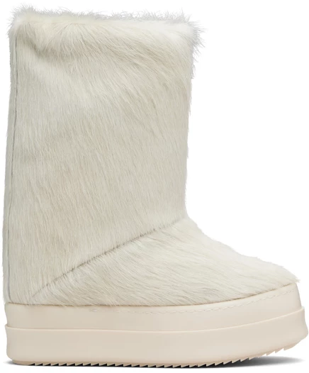 Женские полусапоги Rick Owens Off-White Concordians, молочный
