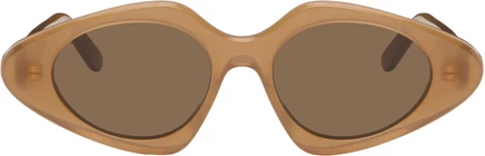 Солнцезащитные очки LOEWE Brown Slim темно-коричневого цвета/другое