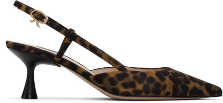 Женские туфли Gianvito Rossi Ascent 55, леопардовые