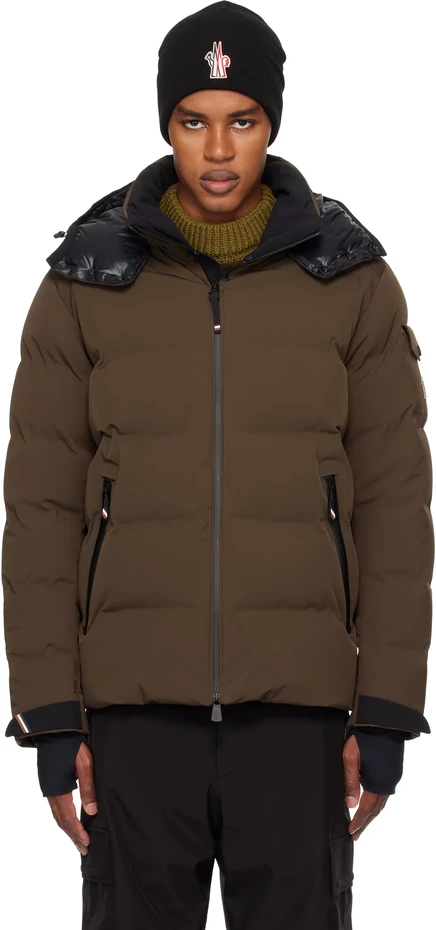 Мужской пуховик Moncler Grenoble Montgetech, коричневый