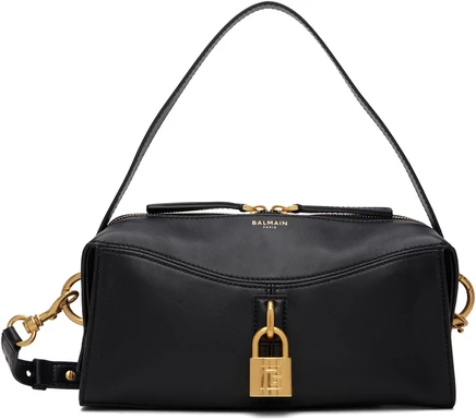 Женская сумка Balmain Pulse Small из кожи ягненка, черная