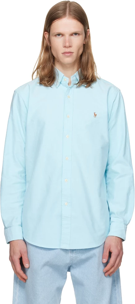 Мужская рубашка Polo Ralph Lauren Iconic Oxford, голубая