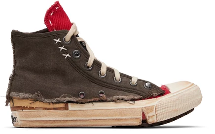 Женские кеды Maison Margiela LovedToDeath, красно-коричневые