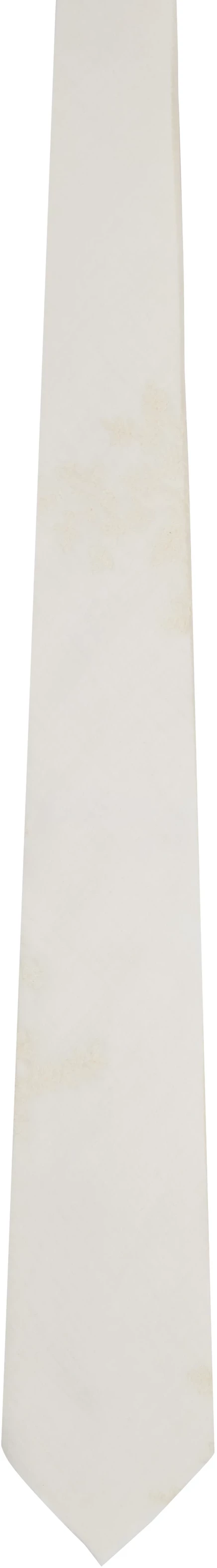 Женский галстук Our Legacy Embroidered Tie, кремовый
