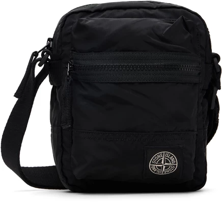 Сумка-мессенджер Stone Island 9200015 ECONYL, черная