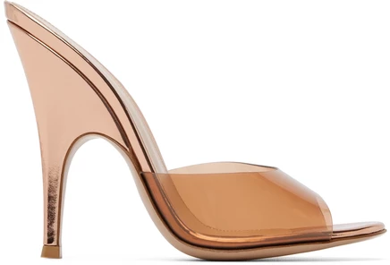 Женские босоножки-мюли Gianvito Rossi Sofia, розово-золотые