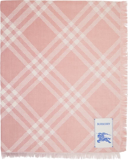 Женский шарф Burberry Gradient Check, розовый