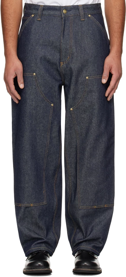 Мужские джинсы Carhartt WIP OG double knee, синие