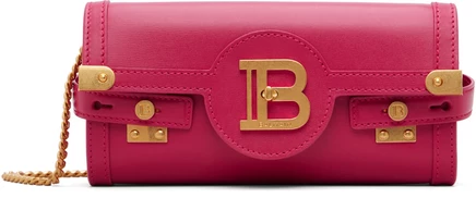 Женская сумка Balmain B-Buzz Pouch 23, фуксия