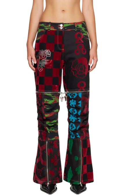 Женские джинсы Chopova Lowena Patchwork Bevo, мульти