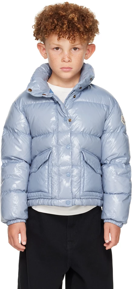 Детский пуховик Moncler Enfant Puivert, светло-голубой