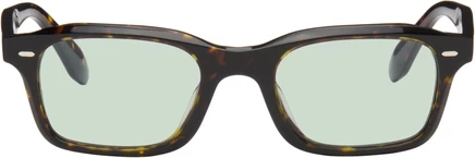 Мужские очки Oliver Peoples N.08, черепаховые/зеленые