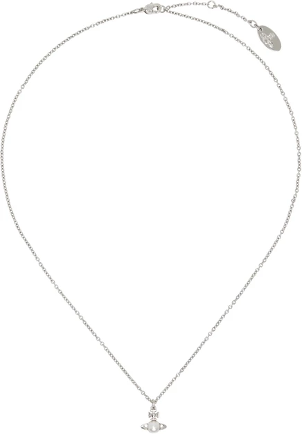 Колье с подвеской Vivienne Westwood Balbina из платины и кремового жемчуга