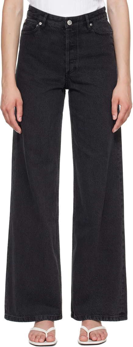 Женские джинсы A.P.C. Elisabeth, выстиранные черные