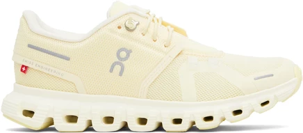 Женские низкие кроссовки On Yellow Cloud 6, castor/ivory