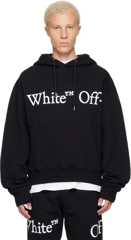 Мужское худи Off-White Bookish Scarf, черное