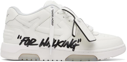 Мужские кроссовки Off-White Out Of Office, бело-черные