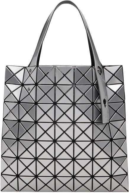 Сумка-тоут Bao Bao Issey Miyake Prism Basics, серебристая