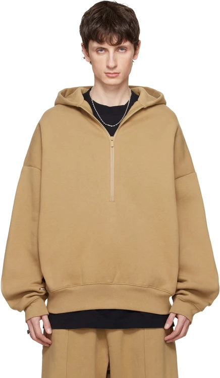 Мужское худи Fear of God Essentials Property, песочное