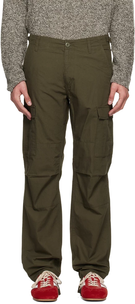 Мужские карго Carhartt WIP Aviation, цвета кипариса
