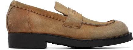 Мужские замшевые лоферы MM6 Maison Margiela, топаз