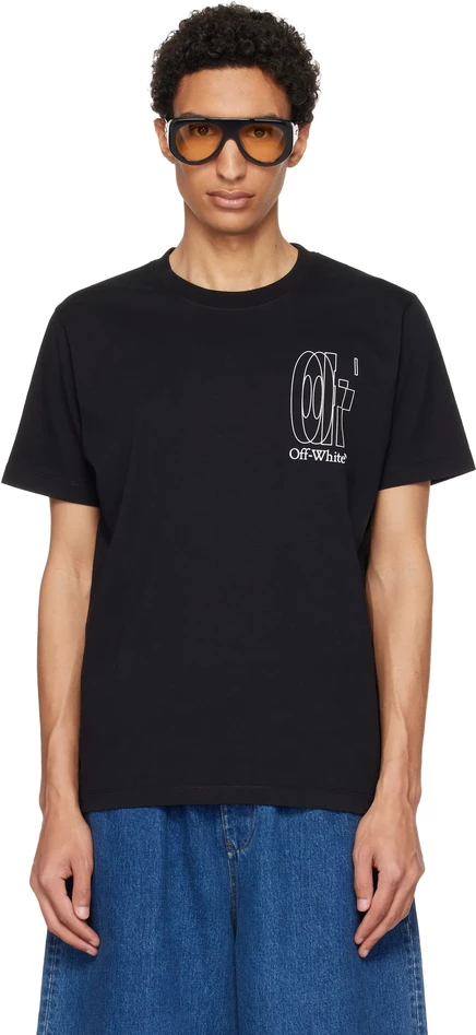 Мужская футболка Off-White Big Double Arrow Slim, черная