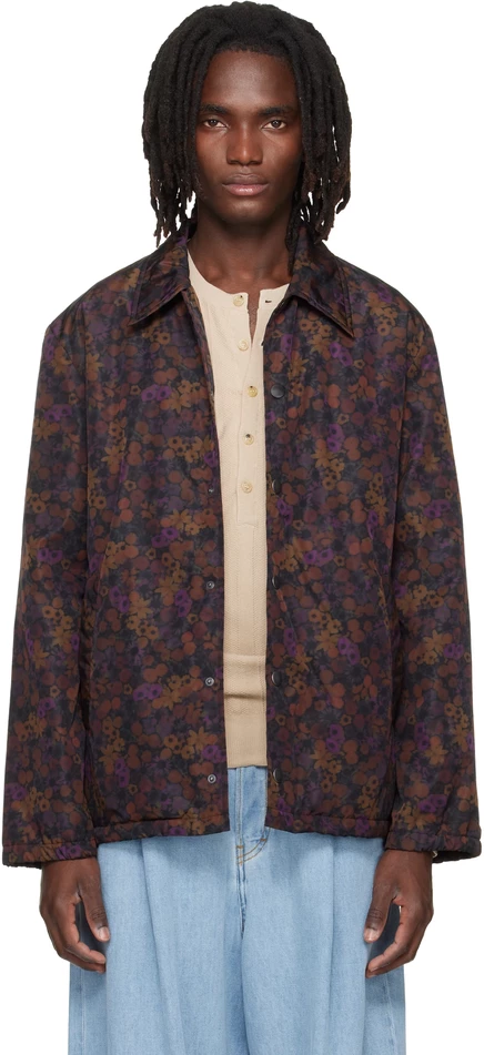 Мужская куртка Dries van Noten с цветами, разноцветная