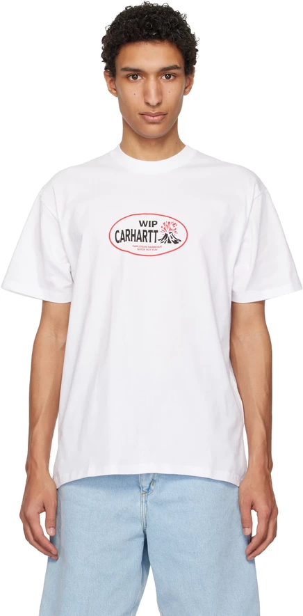 Мужская футболка Carhartt WIP Harlequin BBQ, белая