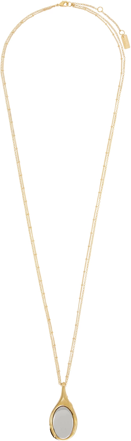 Женское колье Chloé Mirrored Pendant, золото/серебро