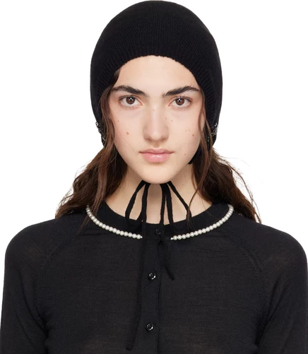 Женский кашемировый капор Simone Rocha, черный/джет