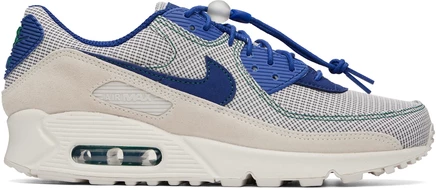 Мужские кроссовки Nike Air Max 90, молочные/синие/зеленые