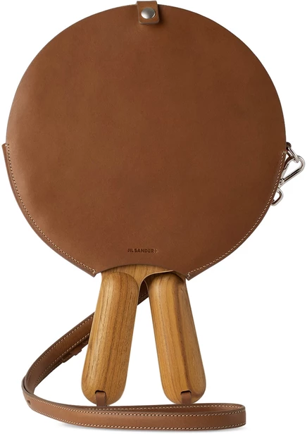 Brown Wood Beach Racket Set dark brown