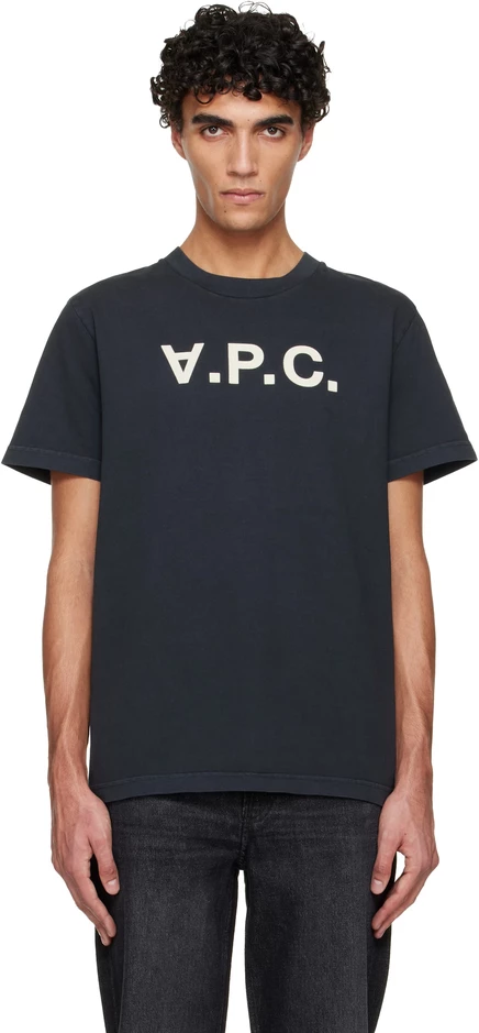 Мужская футболка A.P.C. Standard Grand VPC, черно-белая