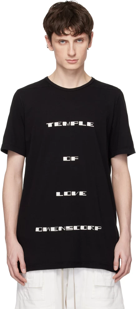 Футболка Rick Owens DRKSHDW Black Temple Level черный/молочный