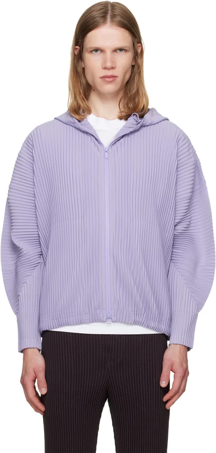 Мужское худи Homme Plissé Issey Miyake, фиолетовое
