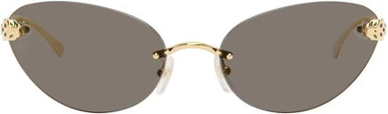 Cartier Gold Exception Sunglasses gold/gold/grey