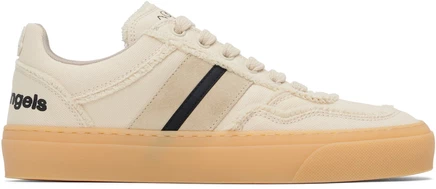 Женские низкие кеды Moncler Genius x Palm Angels, бежевые