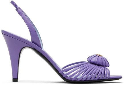 Женские босоножки Valentino Garavani Coeur, сиреневые
