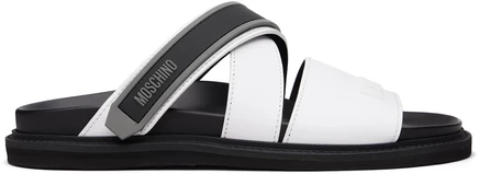 Мужские сандалии Moschino Sporty, белые