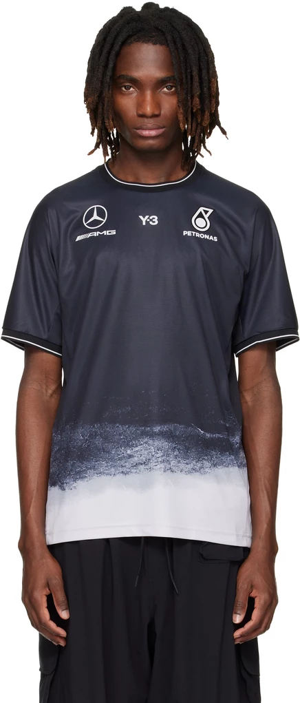 Мужская футболка Y-3 Mercedes-AMG F1, чёрная