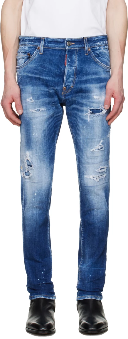 Мужские джинсы DSquared2 Teddy, голубые