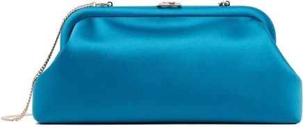 Женский клатч Jimmy Choo Skylar, бирюзовый/светло-золотой